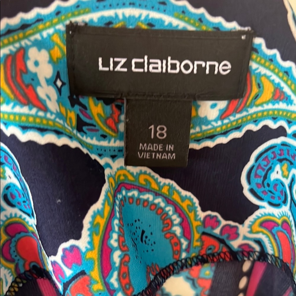 Liz Claiborne Blue Flutter Sleeve Sundress - Picture 3 of 4